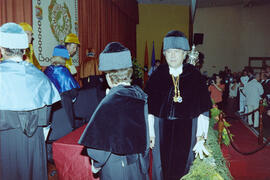 Apertura del Curso Académico 1999/2000 de la Universidad de Málaga. Paraninfo. Octubre de 1999