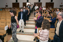 Momentos previos a la graduación de Alumnos de Másters de la Facultad de Ciencias Económicas y Em...