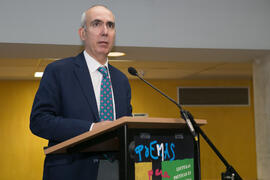 Pedro Moreno Brenes en las Lecturas Poéticas en la UMA: "Poemas para el Siglo XXI". Biblioteca General. Octubre de 2017