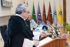 José Ángel Narváez en la investidura como Doctor "Honoris Causa" de Antonio Soler por l...