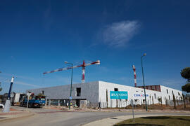 Obras del nuevo Pabellón de Gobierno. Campus de Teatinos. Abril de 2021