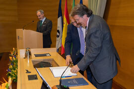 Toma de Posesión de Francisco Javier López Muñoz como Vicerrector de Igualdad, Diversidad y Acción Social de la Universidad de Málaga. Edificio del Rectorado.  Febrero de 2020