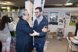 José Ángel Narváez en el estand de Diputación de Málaga. Jornadas de Puertas Abiertas de la Unive...