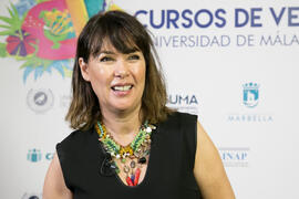 Mabel Lozano. Curso "Mujeres frente a la violencia". Cursos de verano 2018 de la Universidad de Málaga. Marbella. Julio de 2018