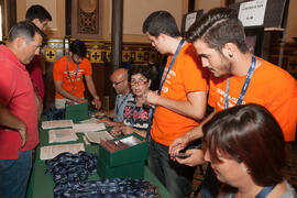 Entrega de acreditaciones. Olimpiada Española de Economía, Fase Nacional. Sala Unicaja de Concier...