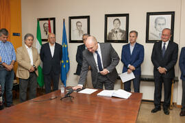 Toma de Posesión de Eugenio José Luque Domínguez como Decano de la Facultad de Económicas. Facultad de Ciencias Económicas y Empresariales.  Junio de 2016