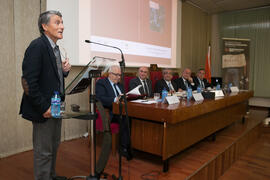 Juan Francisco Zambrana en la clausura del 50 Aniversario de la Facultad de Económicas. Facultad de Ciencias Económicas y Empresariales. Marzo de 2016