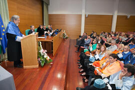 Investidura como Doctor "Honoris Causa" de Antonio Luque por la Facultad de Ciencias de la Universidad de Málaga. Edificio del Rectorado. Octubre de 2016