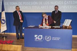 Toma de posesión de María Inmaculada García Fernández como catedrática del Área de Fisiología de la Universidad de Málaga. Paraninfo. Diciembre de 2022