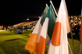 Autoridades y asistentes. Inauguración del Campeonato Mundial Universitario de Golf. Antequera Golf. Junio de 2010