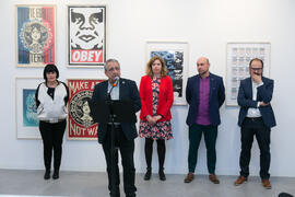 Inauguración de la sala de exposiciones "Espacio Cero" en el Contenedor Cultural. Campus de Teatinos. Abril de 2019