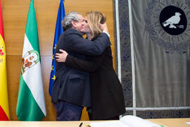 Toma de Posesión de Rocío Ponce Ortiz como nueva profesora titular del Departamento de Química Física de la Universidad de Málaga. Edificio del Rectorado. Febrero de 2018