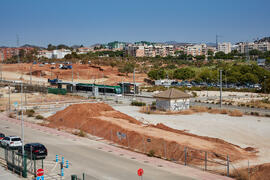 Obras en el Bulevar del Campus de Teatinos. Julio de 2021