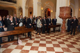 Asistentes a la misa de Lunes Santo. Iglesia de San Agustín. Abril de 2014