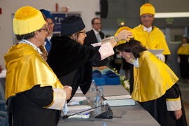 Investidura de nuevos doctores por la Universidad de Málaga. Salón de Actos de la Escuela Técnica Superior de Ingeniería Informática. Enero de 2015