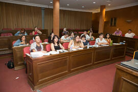 Asistentes a la conferencia de Soraya Vega Sandín. Curso "Transexualidad". Cursos de Verano de la Universidad de Málaga. Málaga. Julio de 2018