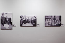 Exposición "50 Años de la Facultad de Ciencias Económicas y Empresariales". Sala de la Muralla del Edificio del Rectorado. Febrero de 2015