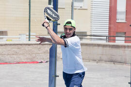 Jugadores en un partido. Campeonato de España Universitario de Pádel. Antequera. Abril de 2017