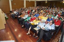Asistentes a la investidura como "Doctores Honoris Causa" de Antonio García Berrio y Pilar Palomo Vázquez por la Facultad de Filosofía y Letras de la Universidad de Málaga. Edificio del Rectorado. Junio de 2024