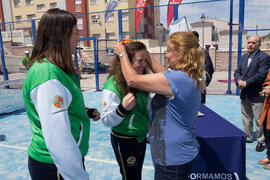 Entrega de medallas. Campeonato de España Universitario de Pádel. Antequera. Abril de 2017