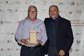 Juan Manuel Arrabal y Eugenio Luque. Homenaje al personal jubilado de la Facultad de Ciencias Económicas y Empresariales. Campus de El Ejido. Septiembre de 2022