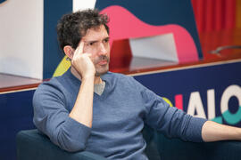 César Bona en el coloquio "Dialogando". Facultad de Derecho. Enero de 2017