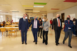 Visita de la Ministra de Economía Nadia Calviño a la Universidad de Málaga. Facultad de Ciencias ...