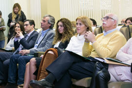 Asistentes a la conferencia de Josep Borrell "Europa, ¿entre la integración y la desintegrac...