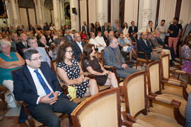 Asistentes al nombramiento de Eugenio Chicano como miembro de la Real Academia de Bellas Artes de...