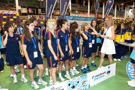 Medalla de plata para España. Acto de clausura y entrega de medallas. 14º Campeonato del Mundo Universitario de Fútbol Sala 2014 (FUTSAL). Antequera. Julio de 2014