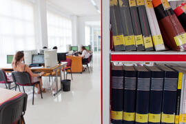 Biblioteca de Derecho "Alejandro Rodríguez Carrión". Campus de Teatinos. Octubre de 2012