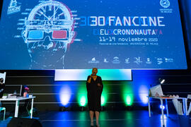 Ensayos previos. Gala de Clausura de la 30 edición de Fancine de la Universidad de Málaga. Cine A...