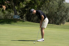 Jugada en el Campeonato Europeo de Golf Universitario. Antequera. Junio de 2019