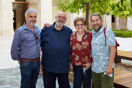 Foto de grupo. Visita a la exposición "Eugenio Chicano Siempre". Museo de Málaga. Junio...