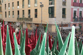 Trono de Ntra. Sra. de Gracia y Esperanza. Acto de la Hermandad de los Estudiantes en la Catedral...