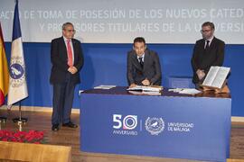 Toma de posesión de Juan Antonio Barberá Fornell como profesor titular del Área de Geodinámica Externa de la Universidad de Málaga. Paraninfo. Diciembre de 2022