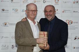 José Rodríguez y Eugenio Luque. Homenaje al personal jubilado de la Facultad de Ciencias Económicas y Empresariales. Campus de El Ejido. Septiembre de 2022