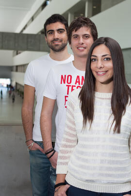 Retrato de alumnos para una portada de revista. Facultad de Comercio y Gestión. Marzo de 2012