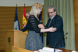 Toma de posesión de Inmaculada de las Peñas Cabrera como nueva profesora titular del Departamento de Matemática Aplicada de la Universidad de Málaga. Edificio del Rectorado. Marzo de 2017