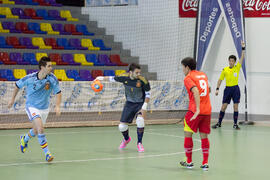 Partido Tailandia contra España. 14º Campeonato del Mundo Universitario de Fútbol Sala 2014 (FUTSAL). Antequera. Julio de 2014