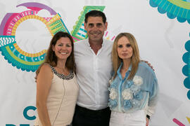 Fernando Hierro, Elsa Álvarez y María Jesús Fernández. Curso "Comunicación deportiva". ...