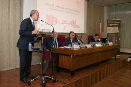 Francisco de la Torre en la clausura del 50 Aniversario de la Facultad de Económicas. Facultad de Ciencias Económicas y Empresariales. Marzo de 2016