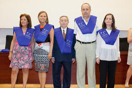 Alumnado en la clausura de la XIX edición del Curso Aula de Mayores de la Universidad de Málaga. ...