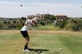 Jugador de la Universidad Toulouse 1 Capitole. Campeonato Europeo de Golf Universitario. Antequer...