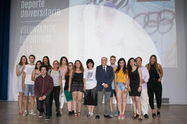 Homenaje a los voluntarios deportivos de la Universidad de Málaga. Gala del Deporte Universitario...