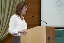 María Dolores Pérez Arévalo. I Premios del Aula de Economía y Deporte de la Universidad de Málaga. Edificio del Rectorado. Febrero de 2024