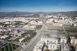 Vista aérea general. Campus de Teatinos. Diciembre de 2016