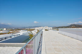 Tejado de la nueva Facultad de Psicología. Campus de Teatinos. Mayo de 2021