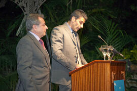 "La Noche del Libro", pregón inaugural de la 39ª Feria del Libro de Málaga. Jardín Botánico-Histórico "La Concepción". Abril de 2009