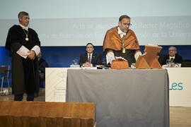 Toma de posesión de Juan Carlos Rubio Romero como nuevo Vicerrector de Estudiantes, Empleabilidad y Emprendimiento de la Universidad de Málaga. Paraninfo. Marzo de 2024